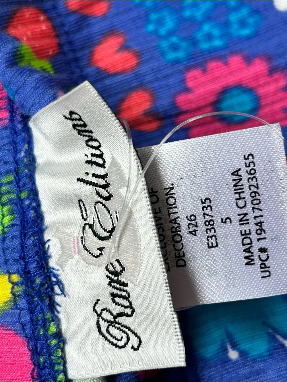 Rare Editions Pink Floral 'Bloom Bloom' Top with Blue Floral Pants